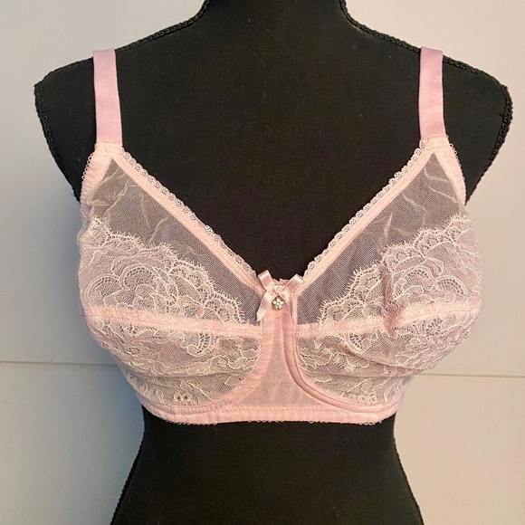 WACOAL 34E/34DD Chantilly Lace Minimizer Bra 855186 *Underwire Removed* - Picture 2 of 15